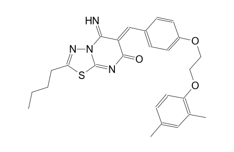 7H-[1,3,4]thiadiazolo[3,2-a]pyrimidin-7-one, 2-butyl-6-[[4-[2-(2,4-dimethylphenoxy)ethoxy]phenyl]methylene]-5,6-dihydro-5-imino-, (6Z)-
