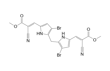 Bis[3-bromo-5-(2-cyano-2-methoxycarbonylvinyl)pyrrol-2-yl]methane