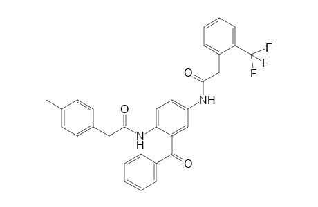 2-(4-Methylphenyl)-N-[2-(phenylcarbonyl)-4-[2-[2-(trifluoromethyl)phenyl]ethanoylamino]phenyl]ethanamide