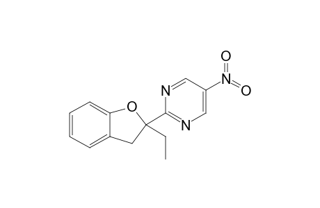 2-(2,3-Dihydro-2-ethylbenzo[b]furan-2-yl)-5-nitropyrimidine