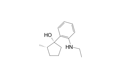 1-(2-Ethylaminophenyl)-c-2-methylcyclopentan-r-1-ol