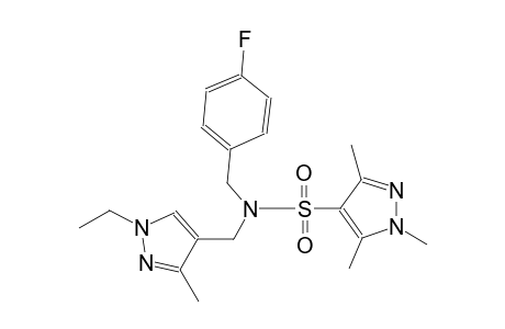 1H-pyrazole-4-sulfonamide, N-[(1-ethyl-3-methyl-1H-pyrazol-4-yl)methyl]-N-[(4-fluorophenyl)methyl]-1,3,5-trimethyl-