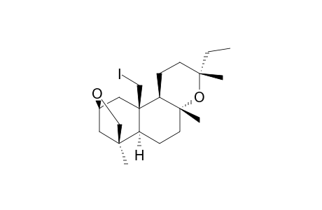 2.beta.,19:8.alpha.,13-diepoxy-20-iodolabdane