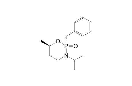 trans-(S)-(2u,6l)-6-Methyl-3-(1-methylethyl)-2-(phenylmethyl)-1,3,2-oxazaphosphorinane-2-oxide