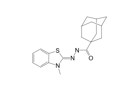 ADAMANTANE-1-CARBOXYLIC_ACID_(3-METHYL-3-H-BENZOTHIAZOL-2-YLIDENE)-HYDRAZIDE
