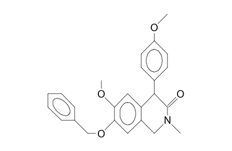 4-P-Anisyl-7-benzyloxy-6-methoxy-2-methyl-3-oxo-1,2,3,4-tetrahydro-isoquinoline