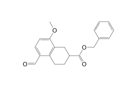 2-Naphthalenecarboxylic acid, 5-formyl-1,2,3,4-tetrahydro-8-methoxy-, phenylmethyl ester, (.+-.)-