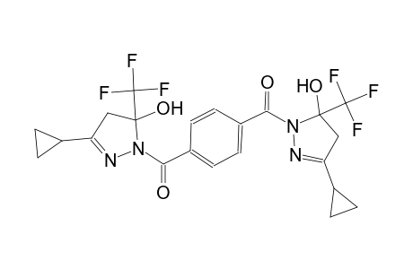 3-cyclopropyl-1-(4-{[3-cyclopropyl-5-hydroxy-5-(trifluoromethyl)-4,5-dihydro-1H-pyrazol-1-yl]carbonyl}benzoyl)-5-(trifluoromethyl)-4,5-dihydro-1H-