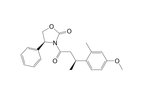(4S)-3-[(3S)-3-(4-methoxy-2-methyl-phenyl)butanoyl]-4-phenyl-1,3-oxazolidin-2-one