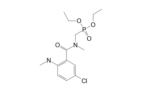 DIETHYL-[(5-CHLORO-N-METHYL-2-(METHYLAMINO)-BENZAMIDO)-METHYL]-PHOSPHONATE