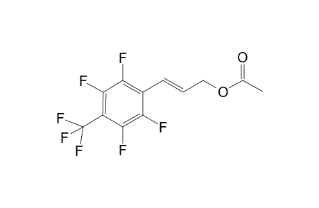 (E)-3-(2,3,5,6-tetrafluoro-4-(trifluoromethyl)phenyl)allyl acetate