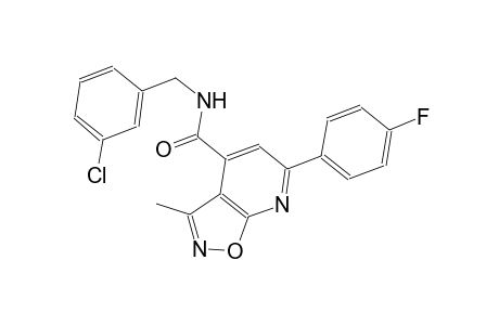 isoxazolo[5,4-b]pyridine-4-carboxamide, N-[(3-chlorophenyl)methyl]-6-(4-fluorophenyl)-3-methyl-
