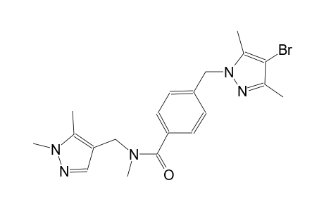 4-[(4-bromo-3,5-dimethyl-1H-pyrazol-1-yl)methyl]-N-[(1,5-dimethyl-1H-pyrazol-4-yl)methyl]-N-methylbenzamide