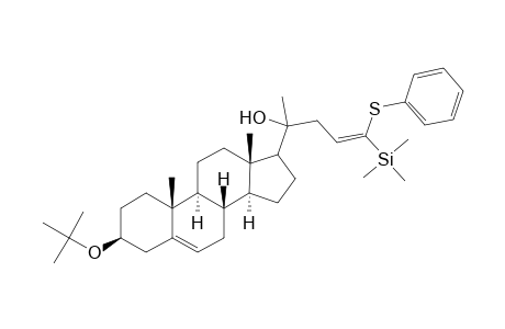 (3.beta.,20.xi.)-3-(1,1-Dimethylethoxy)-24-(phenylthio)-24-(trimethylsilyl)-chola-5,23-dien-20-ol