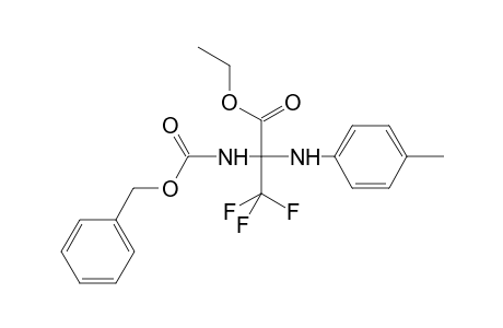 Ethyl 2-{[(benzyloxy)carbonyl]amino}-3,3,3-trifluoro-2-[(4-methylphenyl)amino]propanoate