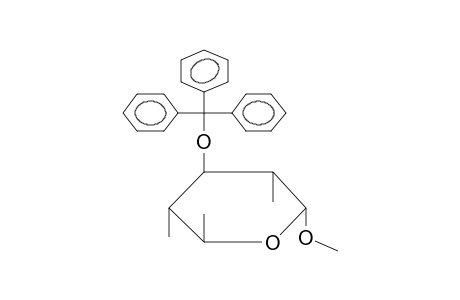 METHYL 2,4,6-TRIDEOXY-3-O-TRITYL-2,4-DI-C-METHYL-ALPHA-L-GLUCOHEXOPYRANOSIDE