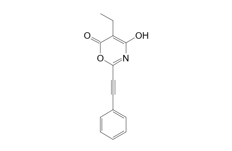 5-Ethyl-4-hydroxy-2-(phenylethynyl)-6H-1,3-oxazin-6-one