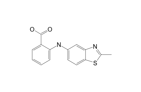 2-[(2-methyl-1,3-benzothiazol-5-yl)amino]benzoic acid