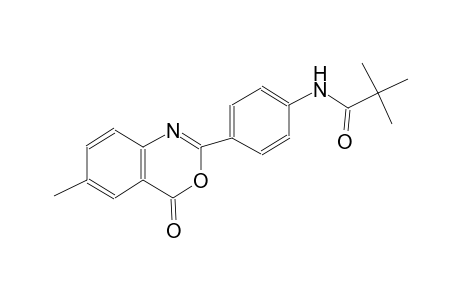 propanamide, 2,2-dimethyl-N-[4-(6-methyl-4-oxo-4H-3,1-benzoxazin-2-yl)phenyl]-