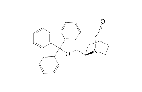 (2R)-2-(Triphenylmethoxymethyl)-1-azabicyclo[2.2.2]octan-5-one