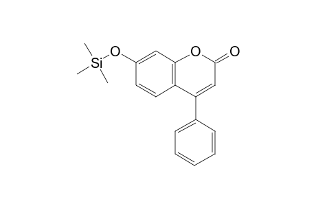 7-Hydroxy-4-phenylcoumarin, trimethylsilyl ether