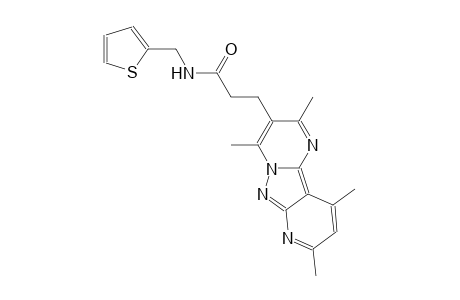 pyrido[2',3':3,4]pyrazolo[1,5-a]pyrimidine-3-propanamide, 2,4,8,10-tetramethyl-N-(2-thienylmethyl)-