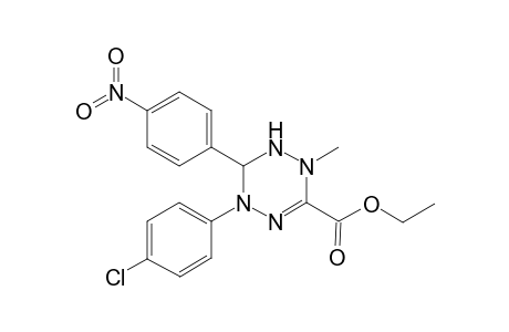 1,2,4,5-Tetrazine-3-carboxylic acid, 1,2,5,6-tetrahydro-5-(4-chlorophenyl)-2-methyl-6-(4-nitrophenyl)-, ethyl ester