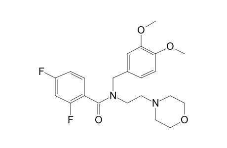 N-(3,4-Dimethoxybenzyl)-2,4-difluoro-N-(2-morpholinoethyl)benzamide