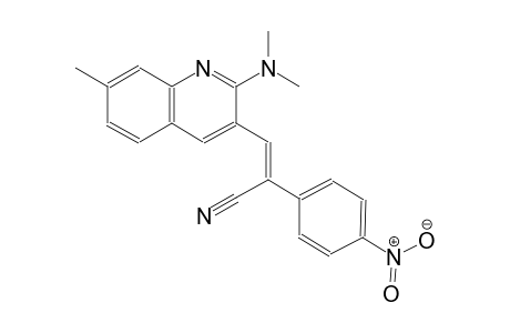 benzeneacetonitrile, alpha-[[2-(dimethylamino)-7-methyl-3-quinolinyl]methylene]-4-nitro-