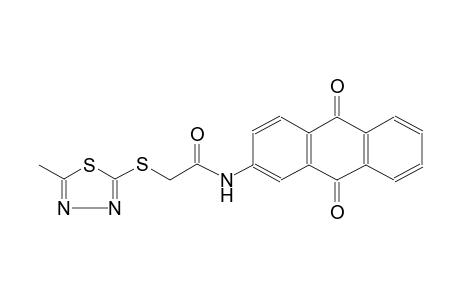 acetamide, N-(9,10-dihydro-9,10-dioxo-2-anthracenyl)-2-[(5-methyl-1,3,4-thiadiazol-2-yl)thio]-
