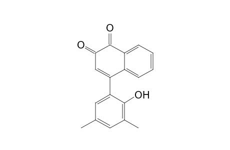 1,2-Naphthalenedione, 4-(2-hydroxy-3,5-dimethylphenyl)-
