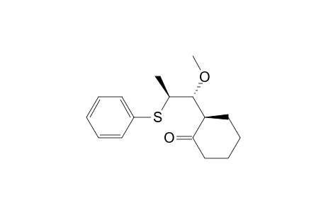 (2R*,1'R*,2'S*)-2-[1-Methoxy-2-(phenylthio)propyl]cyclohexanone