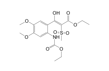 Ethyl 2-(4,5-dimethoxy-2-ethoxycarbonylaminobenzoyl)methylsulfonylacetate