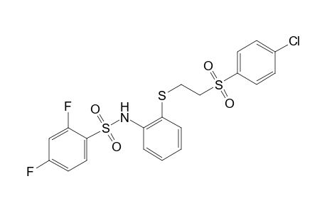 2'-{{2-[(p-chlorophenyl)sulfonyl]ethyl}thio}-2,4-difluorobenzenesulfonanilide