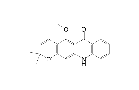 6H-Pyrano[3,2-b]acridin-6-one, 2,11-dihydro-5-methoxy-2,2-dimethyl-