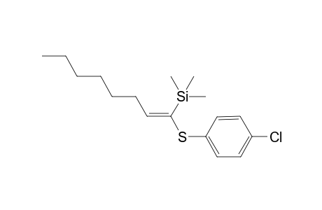 (E)-1-(4-Chlorophenyl)sulfanyl-1-trimethylsilyl-1-octene