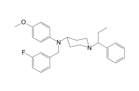 N-3-Fluorobenzyl-N-4-methoxyphenyl-1-(1-phenylpropyl)piperidin-4-amine