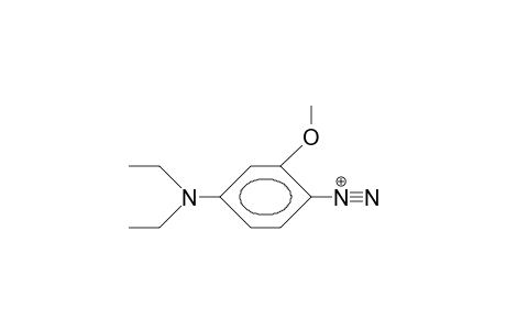 2-Methoxy-4-diethylamino-phenyl diazonium cation