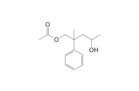 2-Methyl-2-phenyl-4-hydroxypentan-1-yl acetate