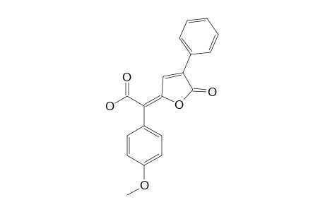 2-(4-METHOXYPHENYL)-2-(5-OXO-4-PHENYL-2,5-DIHYDRO-2-FURANILIDEN)-ACETIC-ACID