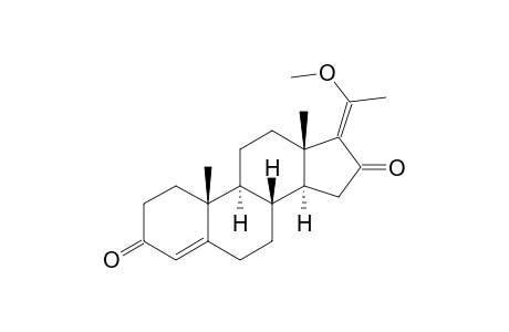 GUGGULSTERONE-M;20-METHOXY-4,17(20)-E-PREGNADIENE-3,16-DIONE