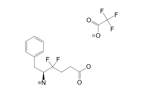 (5-S)-5-AMINO-4,4-DIFLUORO-6-PHENYLHEXANOIC-ACID-TRIFLUOROACETATE