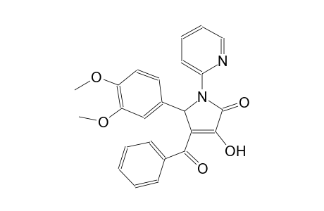 2H-pyrrol-2-one, 4-benzoyl-5-(3,4-dimethoxyphenyl)-1,5-dihydro-3-hydroxy-1-(2-pyridinyl)-