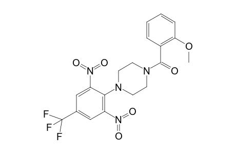 [4-[2,6-dinitro-4-(trifluoromethyl)phenyl]-1-piperazinyl]-(2-methoxyphenyl)methanone