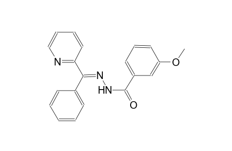 3-methoxy-N'-[(E)-phenyl(2-pyridinyl)methylidene]benzohydrazide