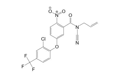 Benzamide, 5-[2-chloro-4-(trifluoromethyl)phenoxy]-N-cyano-2-nitro-N-2-propenyl-