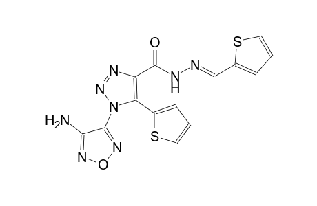 1-(4-amino-1,2,5-oxadiazol-3-yl)-5-(2-thienyl)-N'-[(E)-2-thienylmethylidene]-1H-1,2,3-triazole-4-carbohydrazide