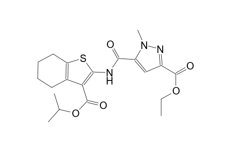 ethyl 5-({[3-(isopropoxycarbonyl)-4,5,6,7-tetrahydro-1-benzothien-2-yl]amino}carbonyl)-1-methyl-1H-pyrazole-3-carboxylate
