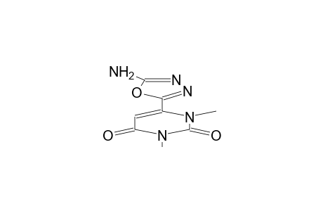 1,3-dimethyl-6-(2-amino-1,3,4-oxadiazol-5-yl)-1,2,3,4-tetrahydropyrimidin-2,4-dione