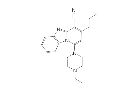 1-(4-ethyl-1-piperazinyl)-3-propylpyrido[1,2-a]benzimidazole-4-carbonitrile